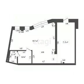 Продается помещение свободного назначения, 68,8 м²