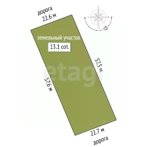 Продается участок, 13 сот.