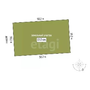 Продается участок, 15 сот.