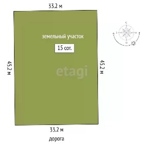 Продается участок, 15 сот.