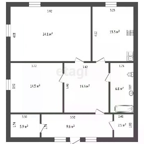Продается 2-этажный дом, 72 м²