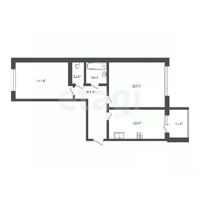 Продается 2-комн. квартира, 70,8 м²