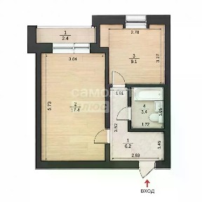 Продается 1-комн. квартира, 36,1 м²