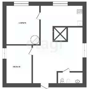 Продается 1-этажный дом, 51,5 м²