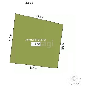 Продается участок, 10,86 сот.