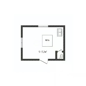 Продается 1-этажный дом, 15,2 м²