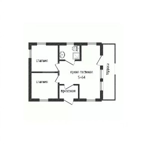 Продается 1-этажный дом, 64 м²