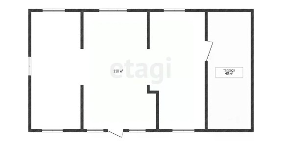 Продается 1-этажный дом, 110 м²