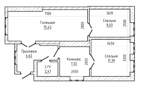 Продается 1-этажный дом, 60 м²