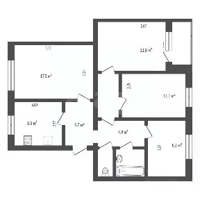 Продается 4-комн. квартира, 75,1 м²