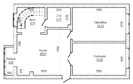 Продается многокомнатная квартира, 200 м²