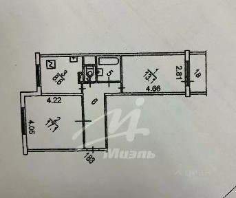 Продается 2-комн. квартира, 52 м²