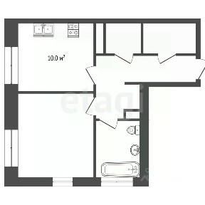 Продаются 1-комн. апартаменты, 30,3 м²