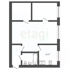 Продается 2-комн. квартира, 42,9 м²