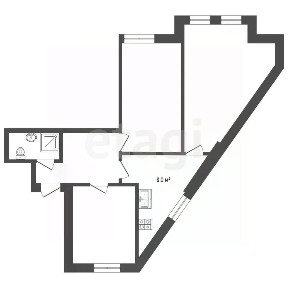Продается 3-комн. квартира, 61 м²