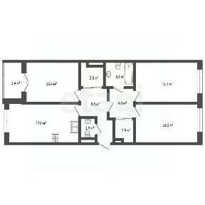 Продается 3-комн. квартира, 89 м²