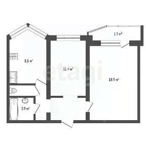 Продается 2-комн. квартира, 52 м²