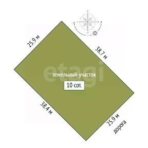 Продается участок, 10 сот.