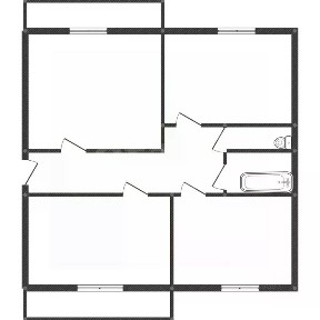 Продается 3-комн. квартира, 59,3 м²