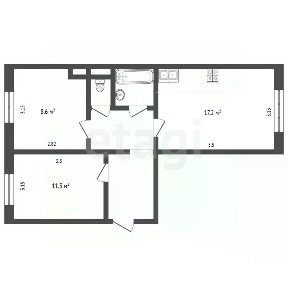 Продается 2-комн. квартира, 50,4 м²