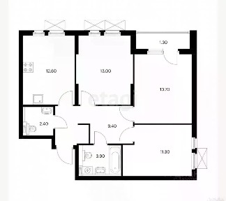 Продается 3-комн. квартира, 66,3 м²