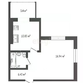 Продается 1-комн. квартира, 39,78 м²