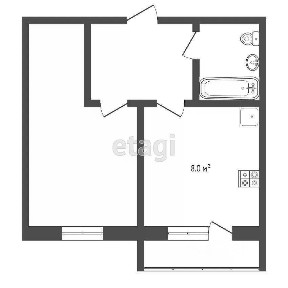 Продается 1-комн. квартира, 28,2 м²