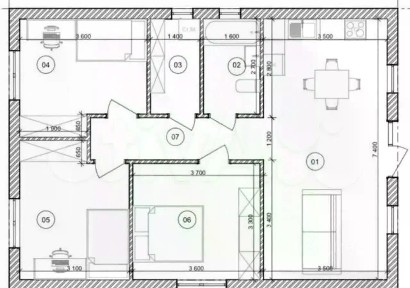 Продается 1-этажный дом, 85 м²