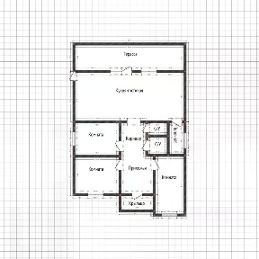Продается 1-этажный дом, 105,7 м²