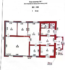 Продается 1-этажный дом, 110,6 м²