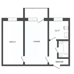 Продается 2-комн. квартира, 45,7 м²