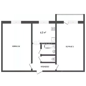 Продается 2-комн. квартира, 44,5 м²