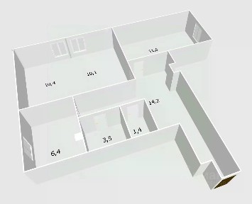 Продается 2-комн. квартира, 57,6 м²