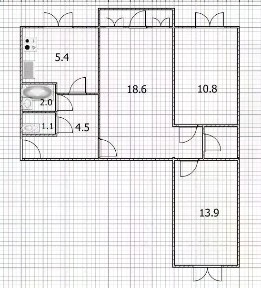 Продается 3-комн. квартира, 58 м²