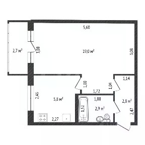 Продается 1-комн. квартира, 32,4 м²