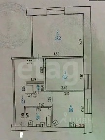 Продается 2-комн. квартира, 52,7 м²