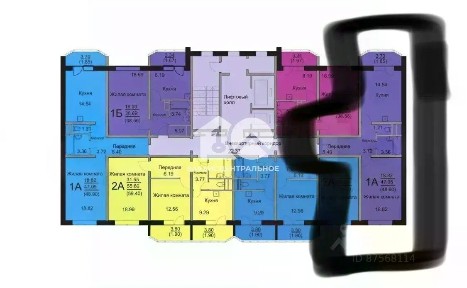 Продается 1-комн. квартира, 47,05 м²