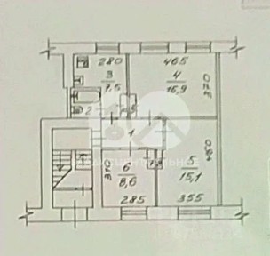 Продается 3-комн. квартира, 56,1 м²