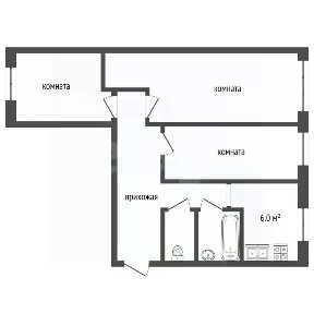 Продается 3-комн. квартира, 58,9 м²