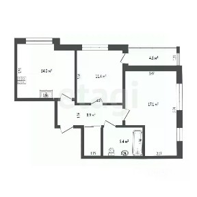 Продается 2-комн. квартира, 56,9 м²