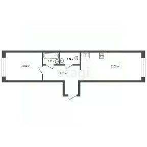 Продается 1-комн. квартира, 48,3 м²