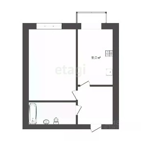 Продается 1-комн. квартира, 41,5 м²