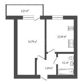 Продается 1-комн. квартира, 35,4 м²