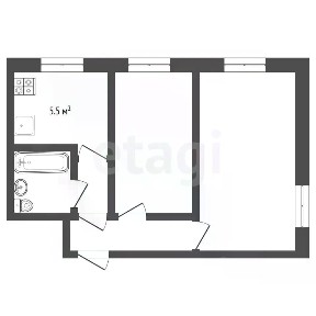 Продается 2-комн. квартира, 42,8 м²