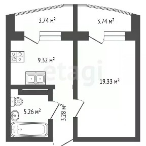 Продается 1-комн. квартира, 37,5 м²