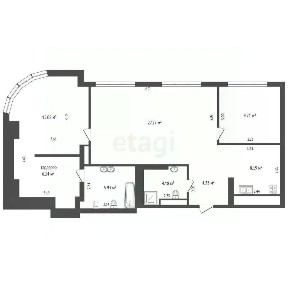 Продается 2-комн. квартира, 82 м²