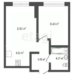 Продается 1-комн. квартира, 37,7 м²