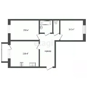 Продается 2-комн. квартира, 66,2 м²