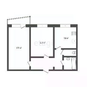 Продается 2-комн. квартира, 50,7 м²