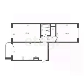 Продается 2-комн. квартира, 66,4 м²